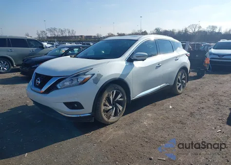 2017 Nissan Murano Platinum z USA, uszkodzony, nr VIN 5N1AZ2MG4HN165959